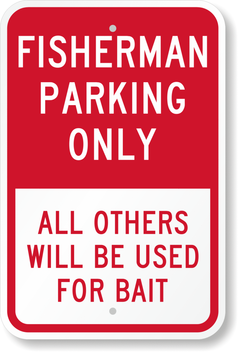 Fisherman-Parking-Only-Sign-K-7500